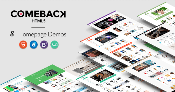 Comeback - Premium Multipurpose HTML5 theme - Retail Site Templates