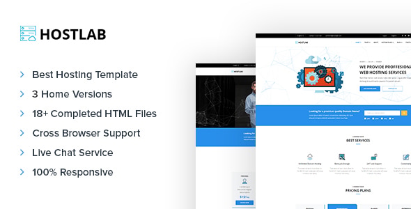 HostLab - Domain & Hosting Responsive Template - Hosting Technology
