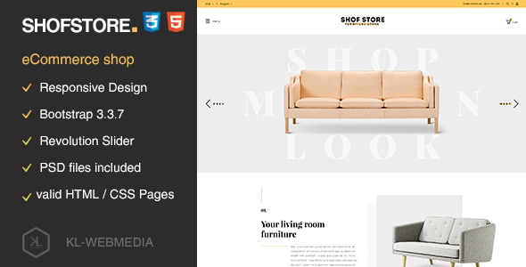 Shofstore - eCommerce HTML5 template - Retail Site Templates