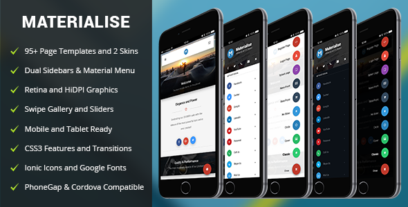 Materialise Mobile - Mobile Site Templates
