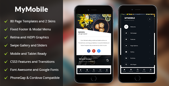 My Mobile - Mobile Site Templates