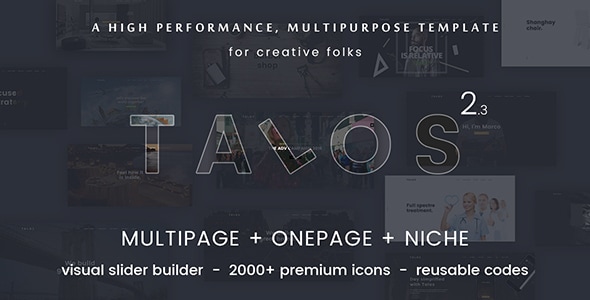 Talos - Creative Multipurpose HTML Template - Creative Site Templates