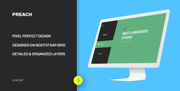 PREACH - Fancy & Creative Template - Creative Photoshop