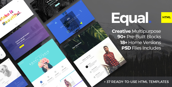 Equal Two - Creative Multi-purpose HTML5 Template - Creative Site Templates