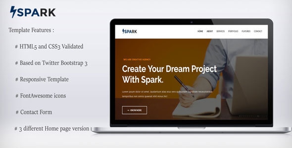 Spark-Multipurpose Template - Corporate Site Templates