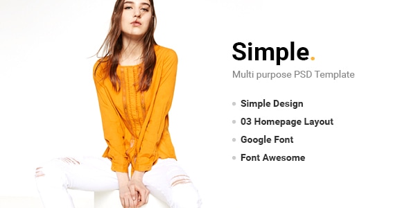 Simple - PSD Template - Fashion Retail