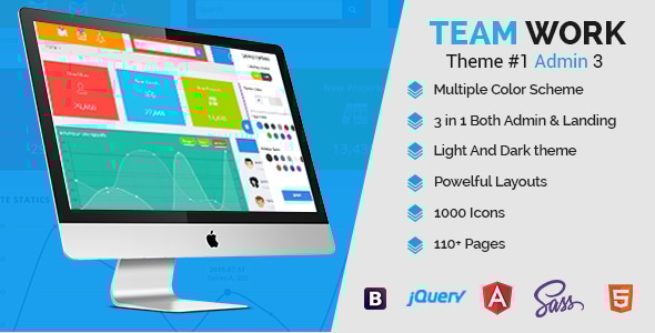 Teamwork - Responsive Bootstrap Admin Template - Admin Templates Site Templates