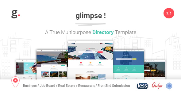Glimpse Multipurpose Directory Template - Corporate Site Templates
