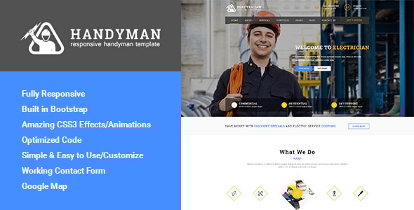 Handyman - Responsive HTML Template | Business - Business Corporate