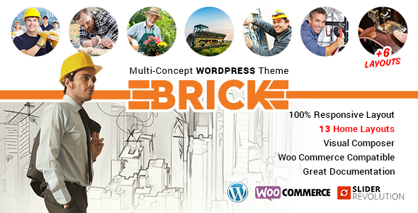 Brick – Multi Concept WordPress Theme - Corporate WordPress