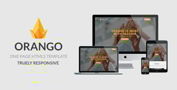 ORANGO - One Page Responsive HTML5 Template - Corporate Site Templates