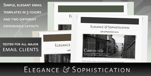 Elegance - HTML Email Template - Newsletters Email Templates