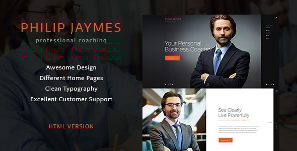 PJ | Life & Business Coaching Site Template - Business Corporate