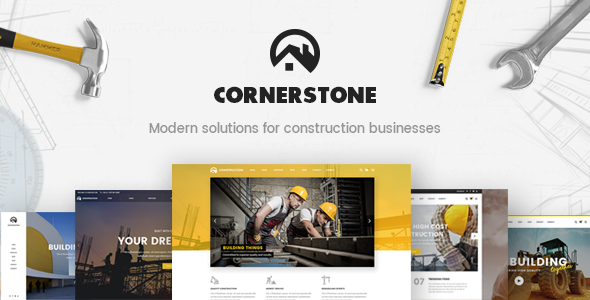 Cornerstone - Construction WordPress Theme - Business Corporate