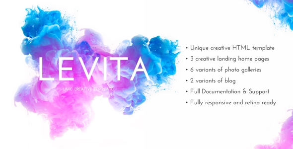 Levita - Photography and Portfolio HTML Template - Creative Site Templates