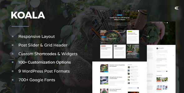 Koala - Responsive WordPress Blog Theme - Personal Blog / Magazine