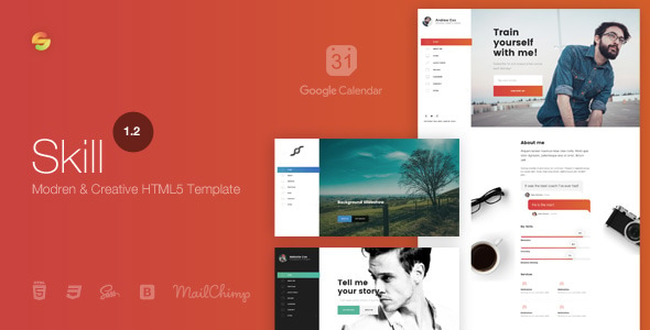 Skill - Modern & Creative HTML5 Template - Portfolio Creative