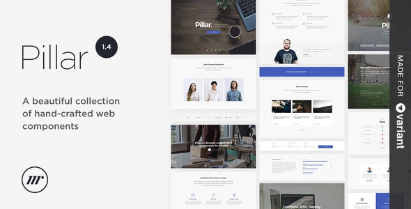 Pillar Multipurpose HTML + Variant Page Builder - Creative Site Templates