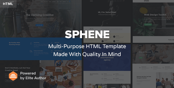 Sphene - Corporate, Agency, Photography, One Page and Shop HTML Template - Business Corporate