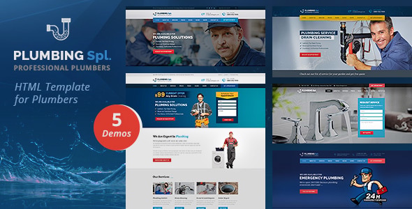 Plumbing Spl HTML Template - Business Corporate
