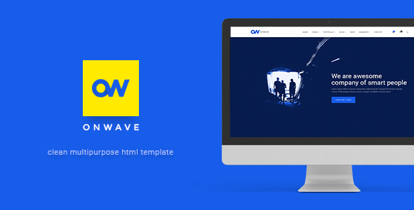 OnWave — Multipurpose Responsive HTML Template - Corporate Site Templates