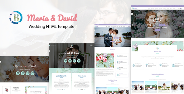 Bride - Wedding Responsive HTML Template - Wedding Site Templates