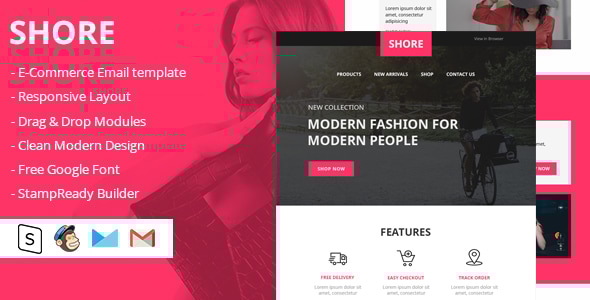 Shore Html Email Template - Email Templates Marketing