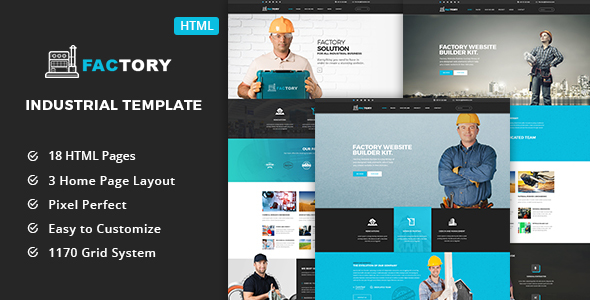 Factory - Industrial Business HTML5 Template by iGlyphic | ThemeForest