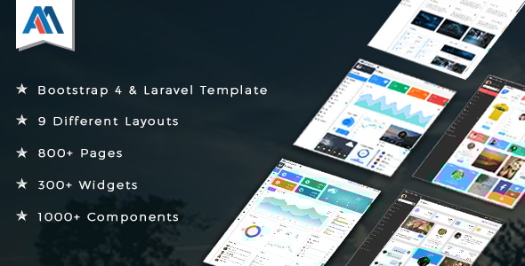 Admire - Bootstrap 4 Admin + Laravel Template - Admin Templates Site Templates