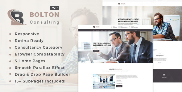 Bolton: Business Consulting Services WordPress Theme - Business Corporate
