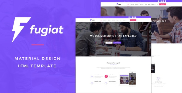 Fugiat - Material Design HTML Template - Business Corporate