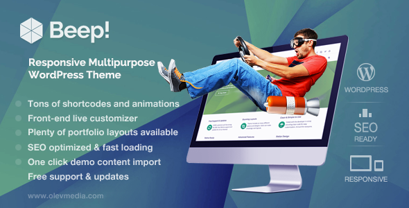 Beep! — Responsive Multi-Purpose Wordpress Theme by mopc76 | ThemeForest