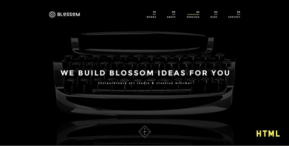 Blossom - Minimal Portfolio HTML5 Template - Portfolio Creative