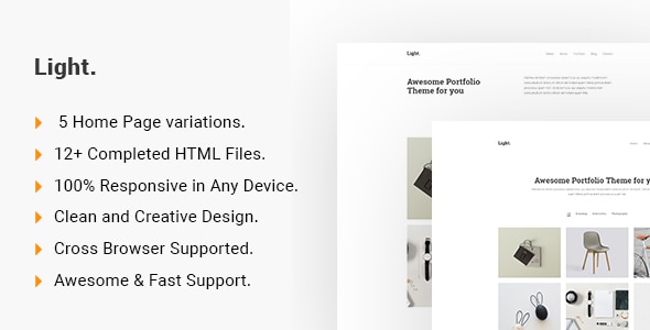 Light - Minimalist Portfolio HTML5 Template - Portfolio Creative