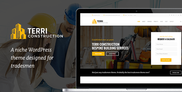 Terri - Construction WordPress Theme - Business Corporate
