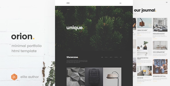 Orion - Minimal Portfolio HTML5 Template - Portfolio Creative