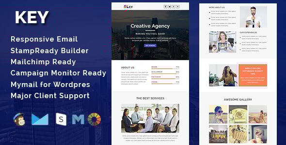 KEY - Multipurpose Responsive Email Template - Email Templates Marketing