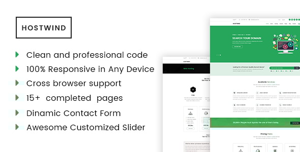 Hostwind - Hosting HTML5 Template - Hosting Technology