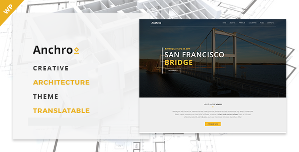 Anchro - Creative Architecture WordPress Theme - Business Corporate