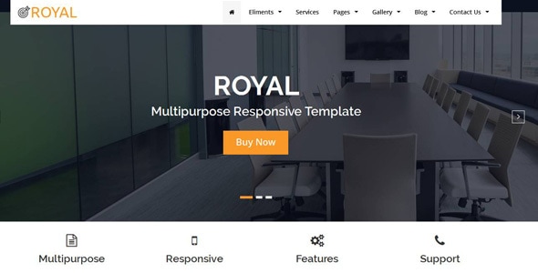Royal Multipurpose HTML5 Responsive Template - Corporate Site Templates
