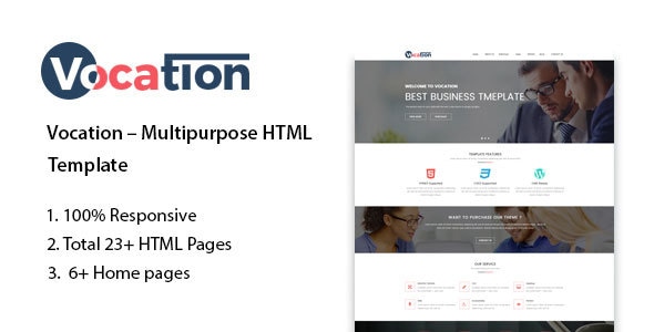 Vocation – Multipurpose HTML Template - Business Corporate