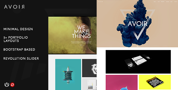 AVOIR | Creative Portfolio Bootstrap HTML Template - Creative Site Templates