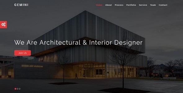 GEMINI-Interior and Architecture HTML5 Template - Creative Site Templates