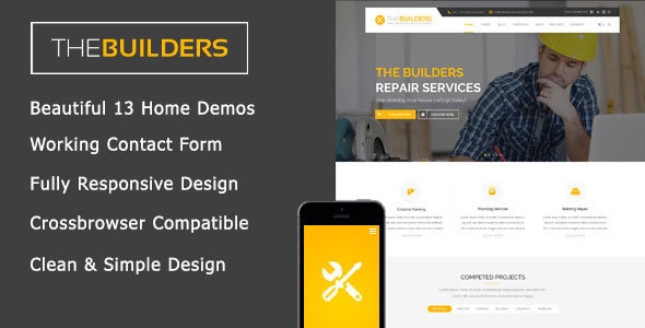 The Builders - Construction HTML Template - Corporate Site Templates