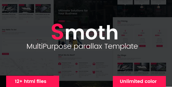 Smoth - MultiPurpose parallax Template - Creative Site Templates