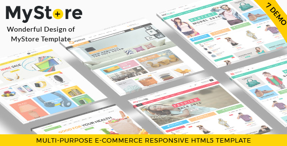 MyStore- Ultimate E-Commerce Responsive HTML Template & Theme - Retail Site Templates
