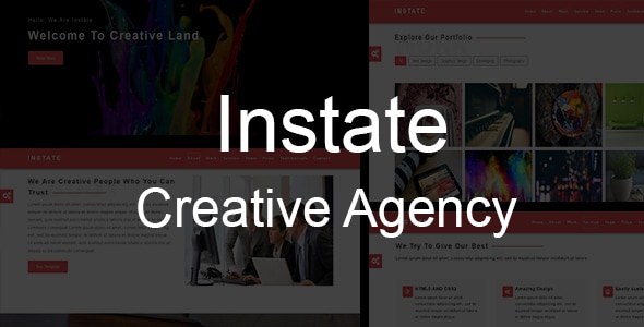INSTATE-Creative Multipurpose Template - Creative Site Templates
