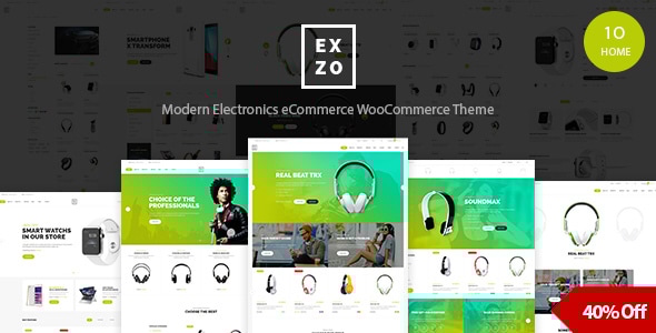 Electronics eCommerce WordPress Woocommerce Theme - Exzo - WooCommerce eCommerce