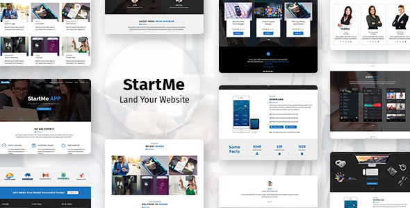 Startme - Landing pages for Mobile App - Software Technology
