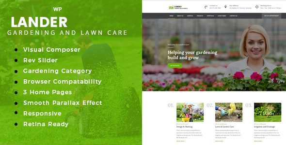 Lander - Landscaping WordPress Theme - Business Corporate